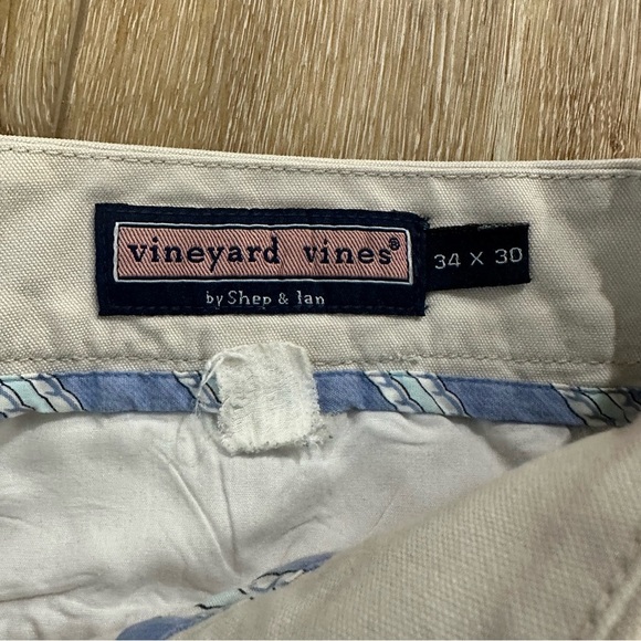 Vineyard Vines by Shep & Ian Men’s Light Khaki Chino Pants Sz 34x30 GUC - Picture 5 of 8